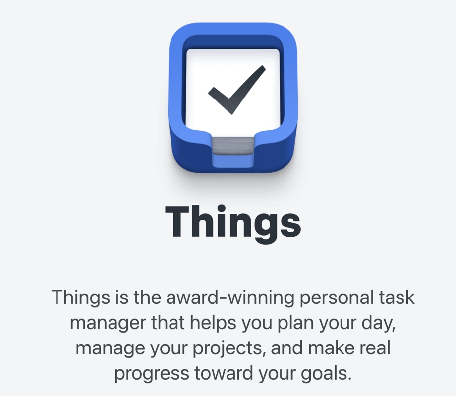 Analizando Things 3 productividad